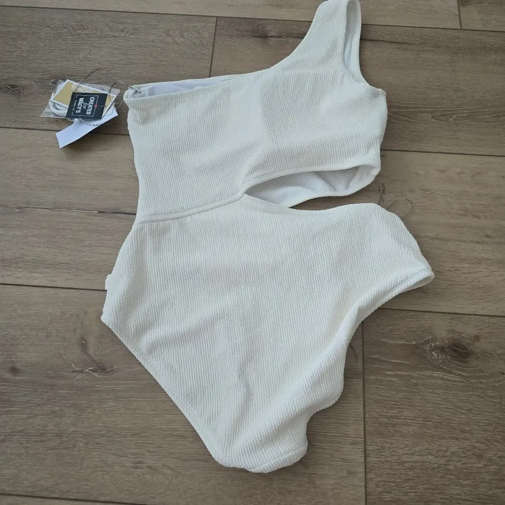 Michael Michael kors one shoulder side cutout swimsuit Size 14